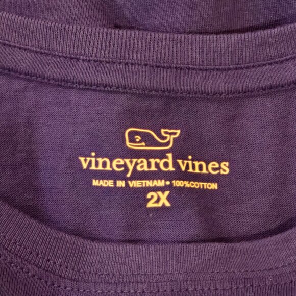 NWT - Vineyard Vines Women's Hanukkah Glow in the Dark Long Sleeve T-Shirt 2X/3X - Picture 3 of 7